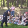 Spotkanie przedszkolaków z policjantami.