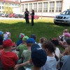 Spotkanie przedszkolaków z policjantami.