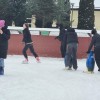 Lekcja wf na lodowisku