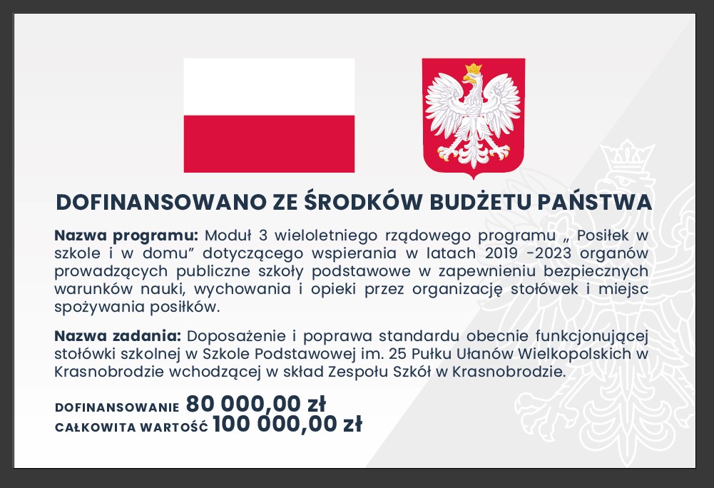 Dofinansowanie stołówki
